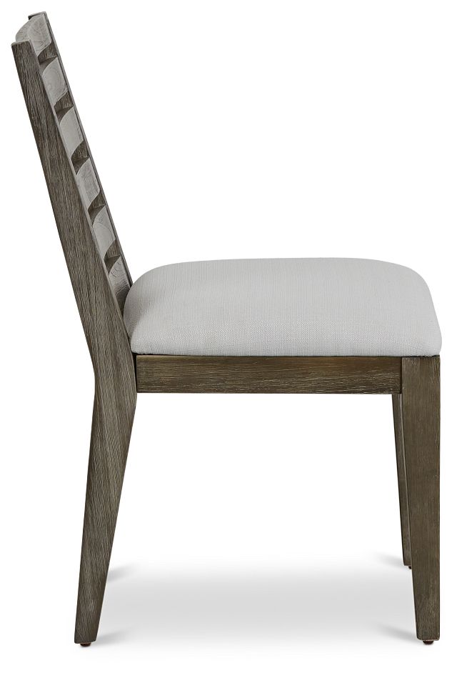 Bravo Dark Tone Wood Slat Side Chair (2)