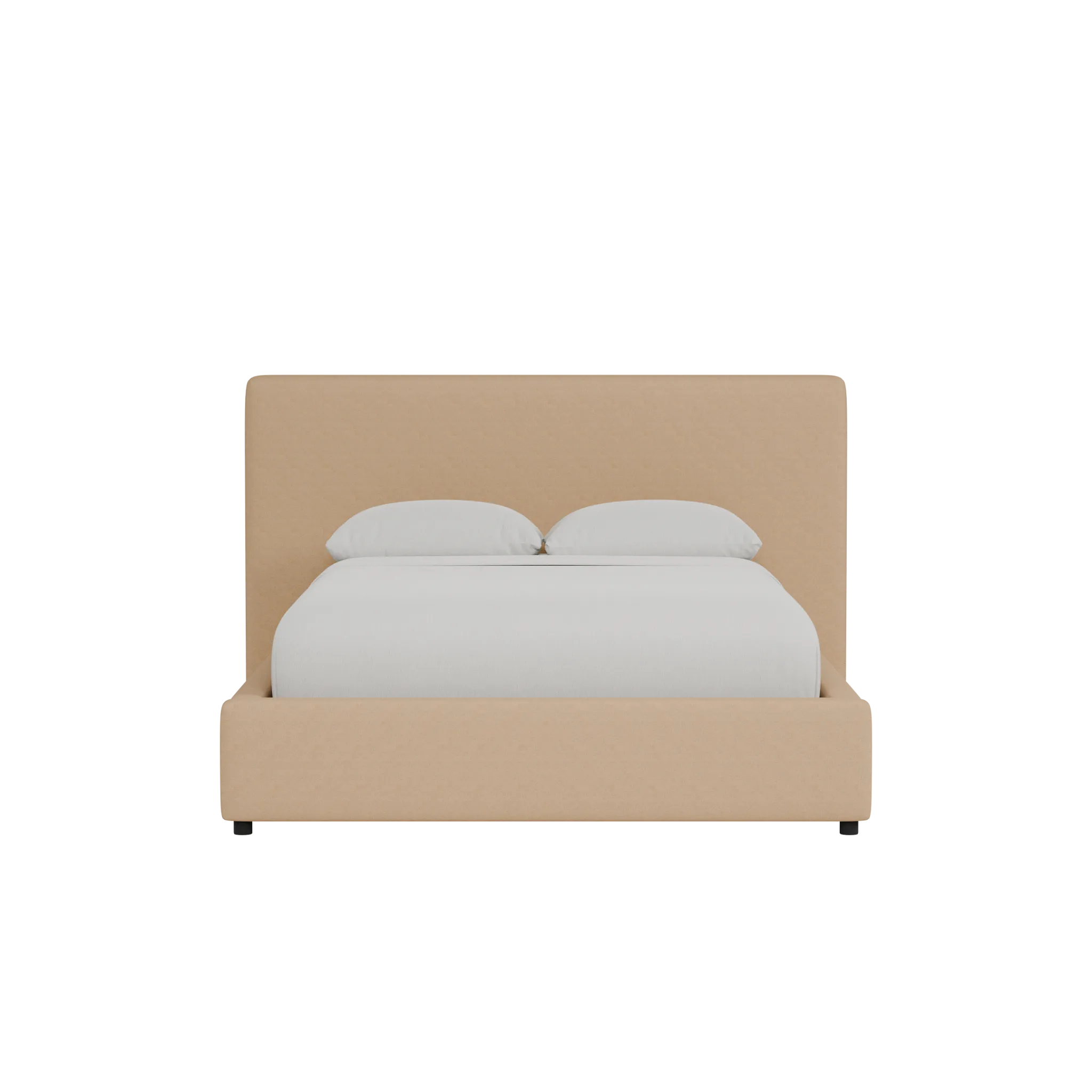 Grayton Merino Taupe 44" Upholstered Platform Bed