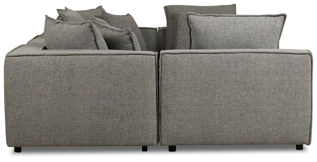 Tatum Gray Fabric 6-piece Pit Sectional Tatum Gray Fabric 6-piece Pit Sectional