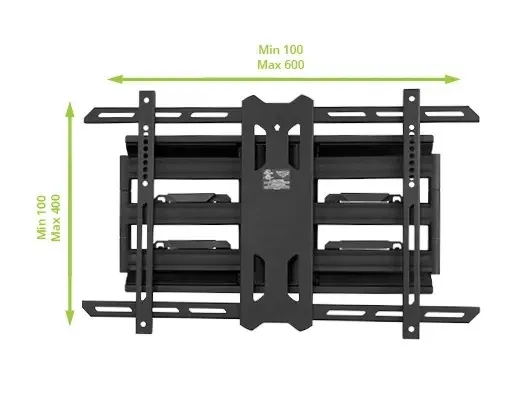Kanto Pdx650 Mount 37"-75" Black Full Motion Tv Wall Mount