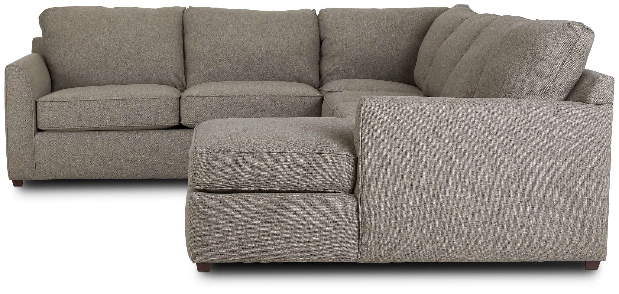 Asheville Brown Fabric Medium Right Chaise Sectional Asheville Brown Fabric Medium Right Chaise Sectional
