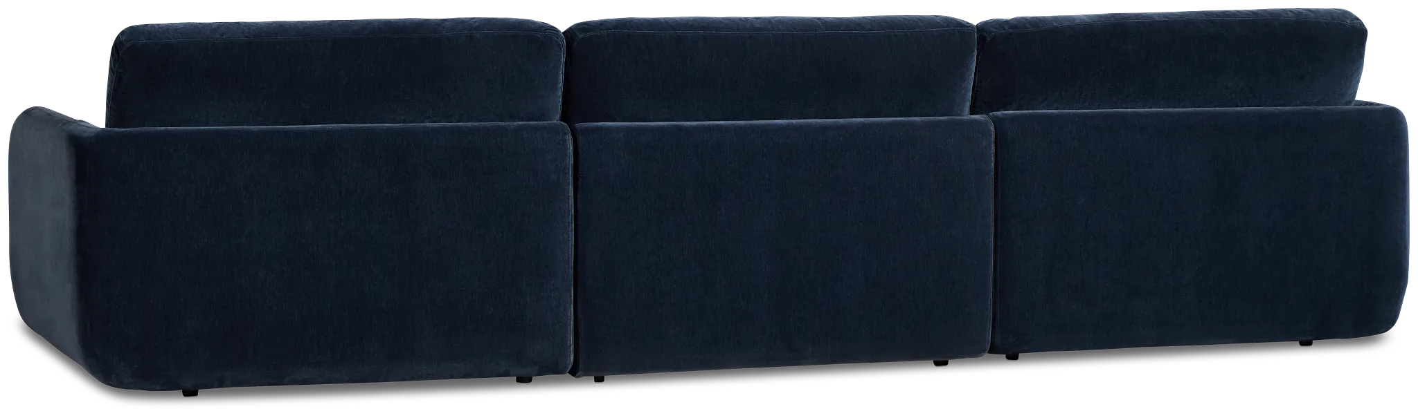Jules Dark Blue Velvet 3 Piece Modular Sofa