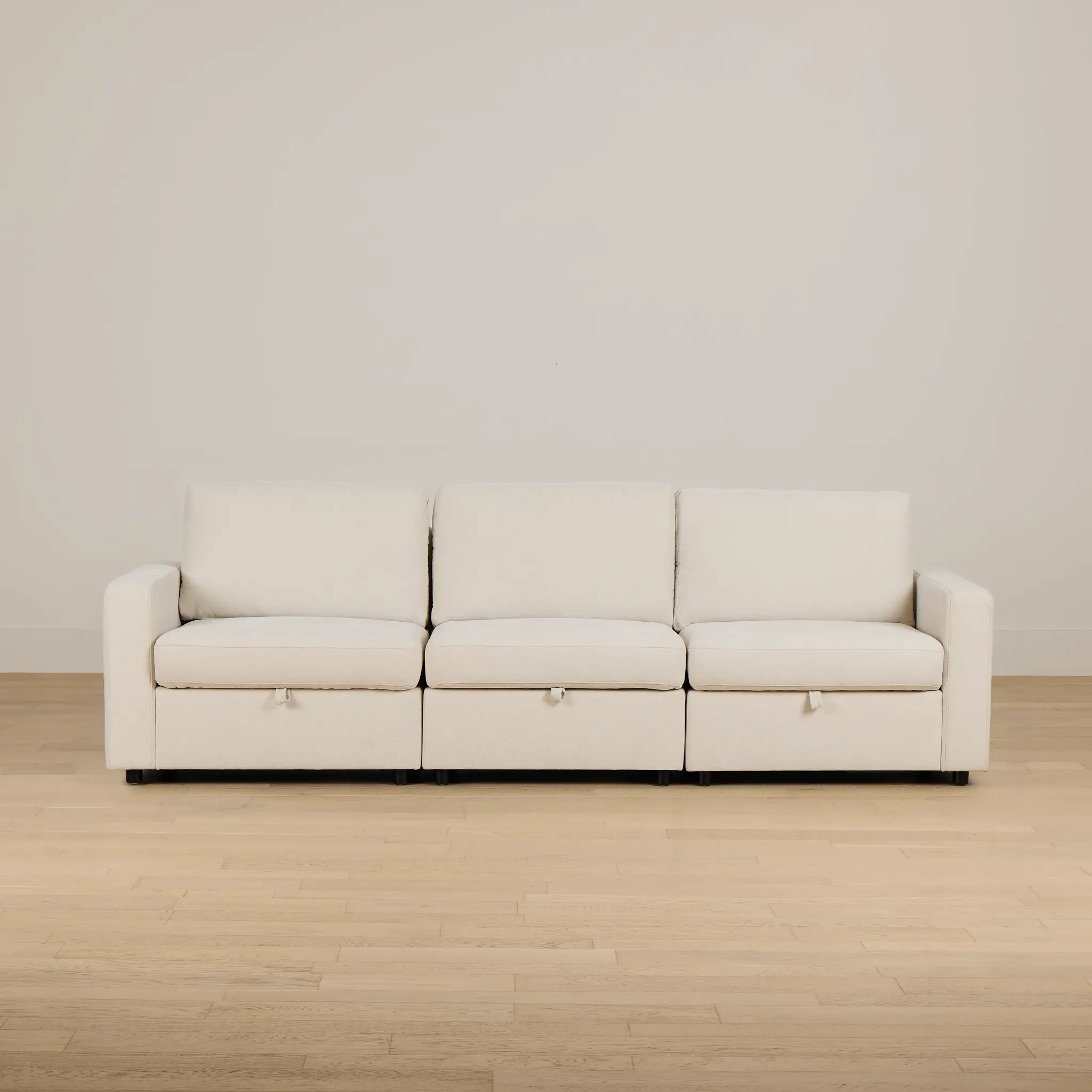 Addie Beige Fabric 3-piece Modular Storage Sofa Addie Beige Fabric 3-piece Modular Storage Sofa