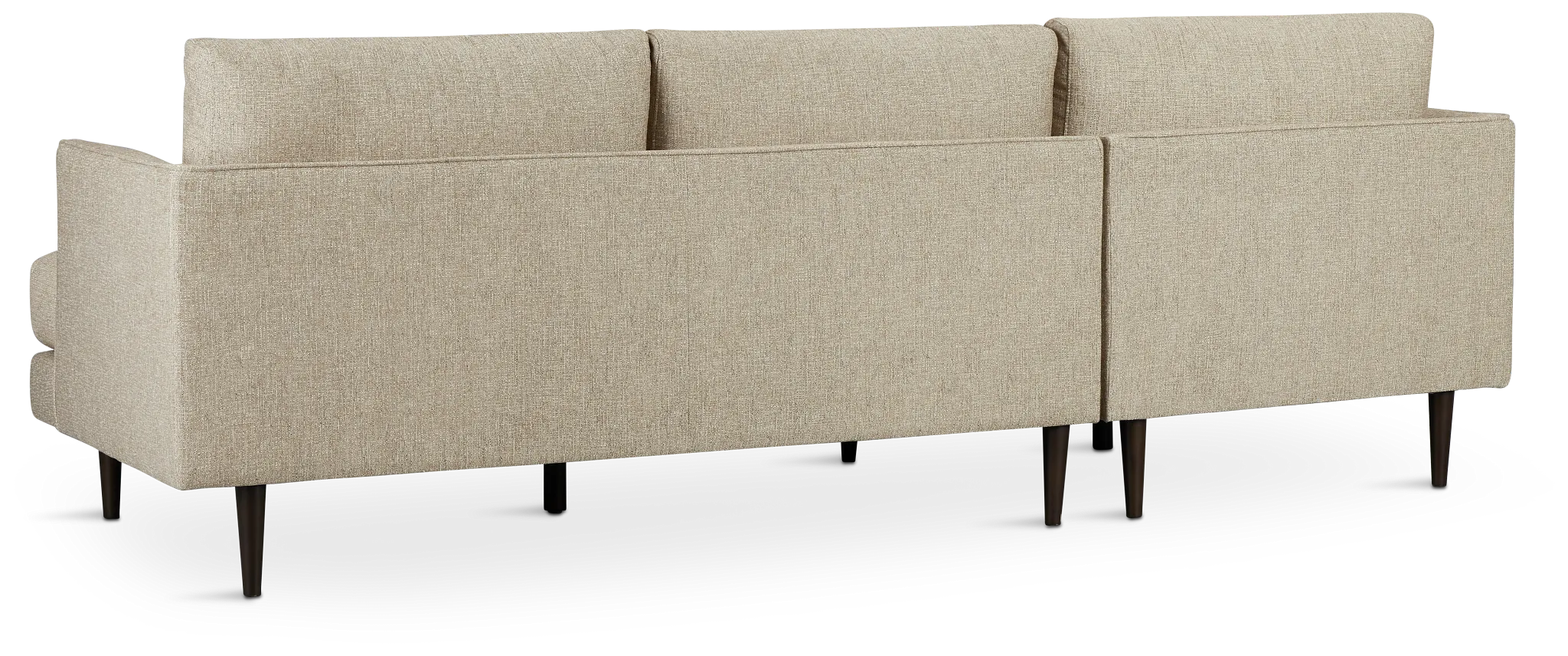 Easton Brown Fabric Left Chaise Sectional