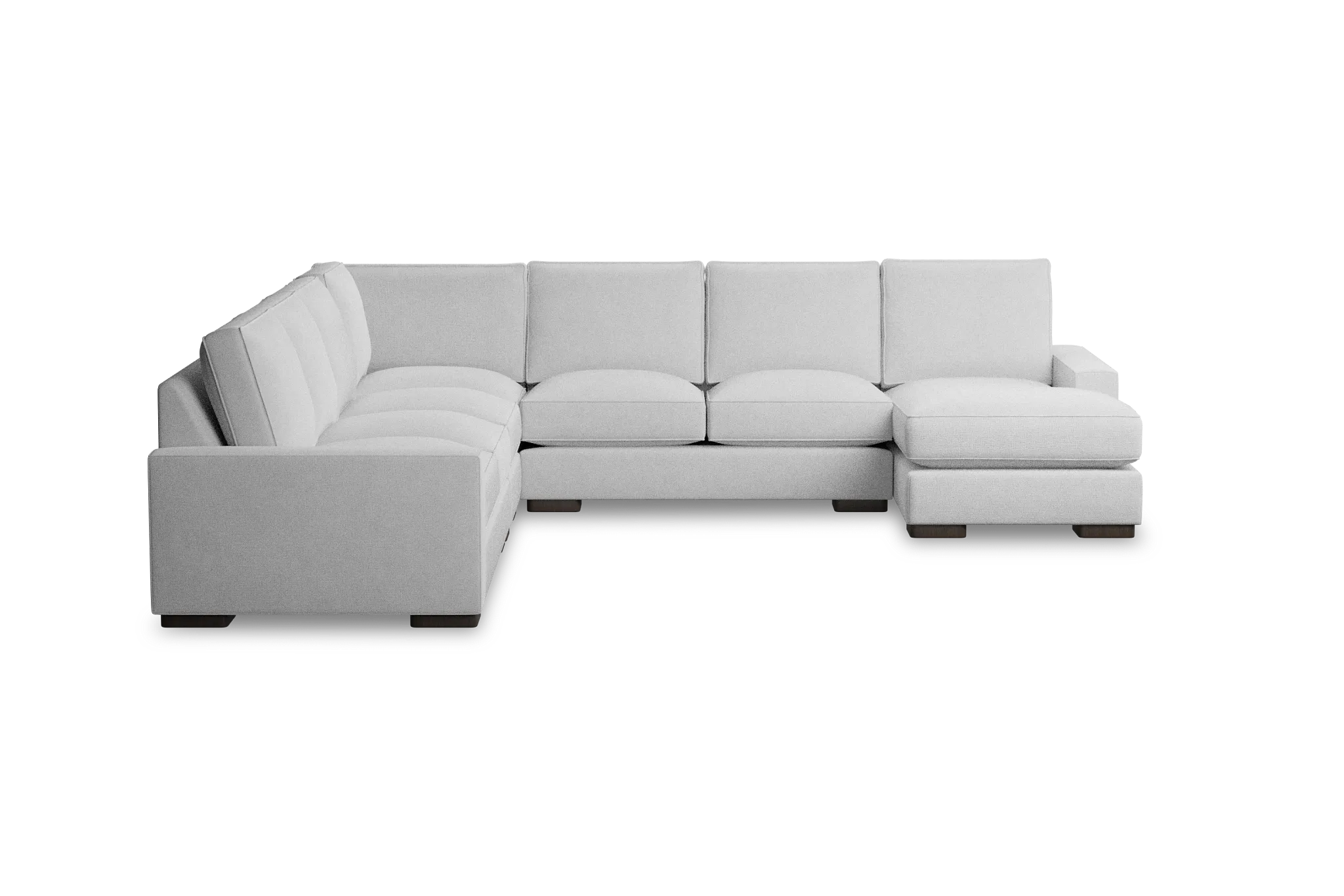 Edgewater Suave White Large Right Chaise Sectional