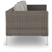 Tulum Gray Woven Sofa W/ 3 Cushion