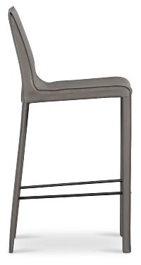Lagos Gray 27" Upholstered Barstool