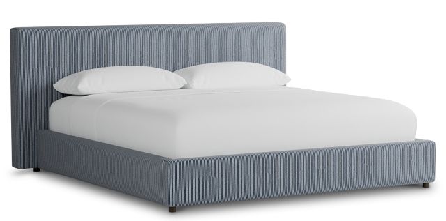 Grayton Lucy Navy 44" Upholstered Platform Bed