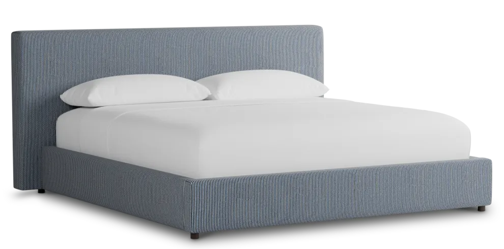 Grayton Lucy Navy 44" Upholstered Platform Bed