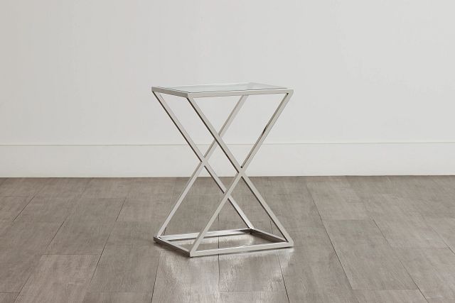 Gina Silver Accent Table