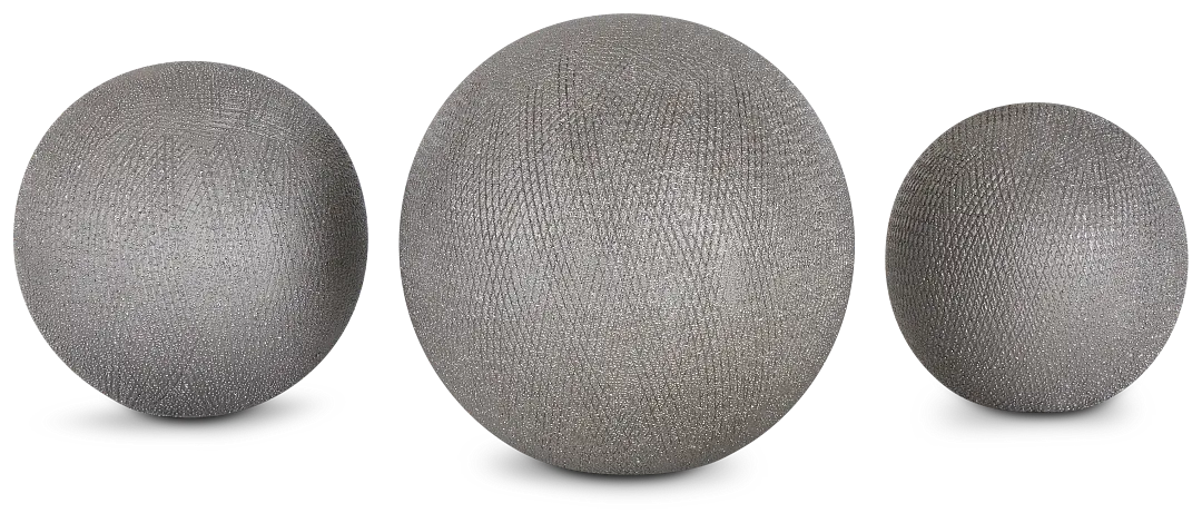Izar Silver Set Of 3 Balls