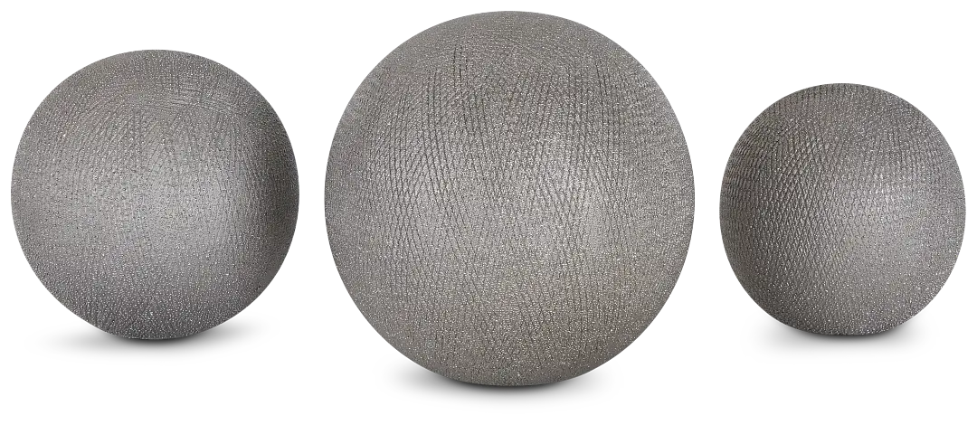 Izar Silver Set Of 3 Balls Izar Silver Set Of 3 Balls