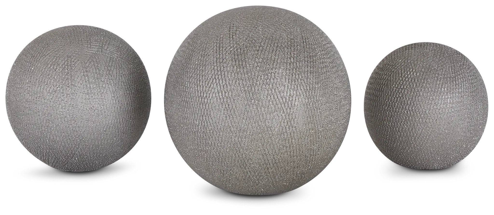 Izar Silver Set Of 3 Balls