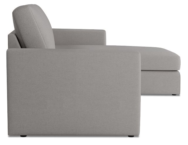 Citymod Light Gray Fabric Small Right Chaise Sectional