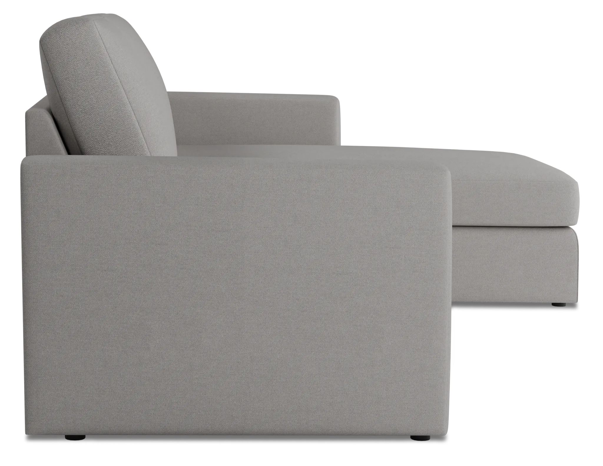 Citymod Light Gray Fabric Small Right Chaise Sectional