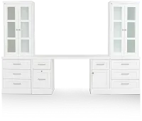 Newport White Drawer Wall Desk