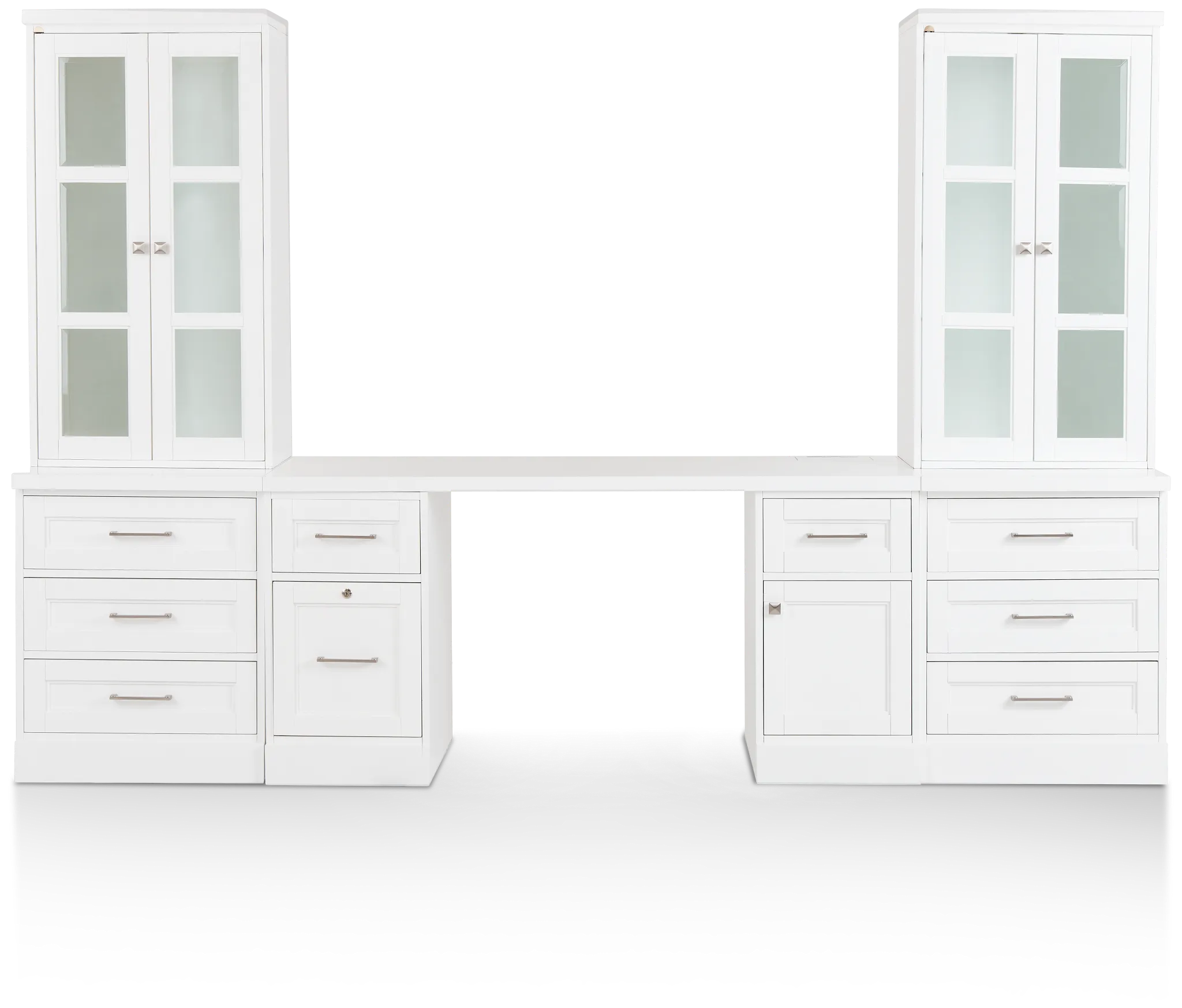 Newport White Drawer Wall Desk