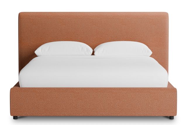 Grayton Sutton Orange 44" Upholstered Platform Bed