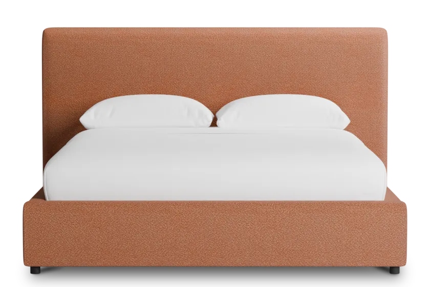 Grayton Sutton Orange 44" Upholstered Platform Bed