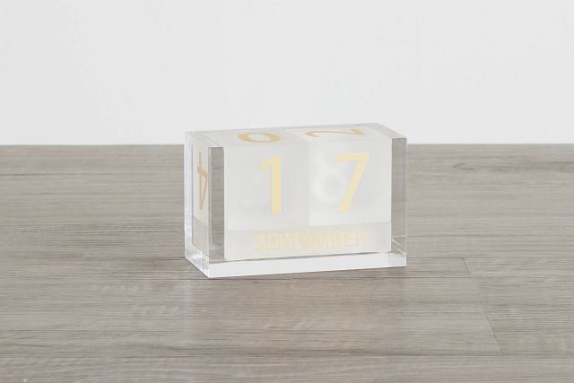 Kibo White Acrylic Calendar
