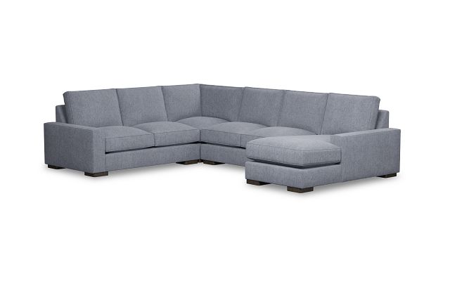 Edgewater Elevation Gray Medium Right Chaise Sectional