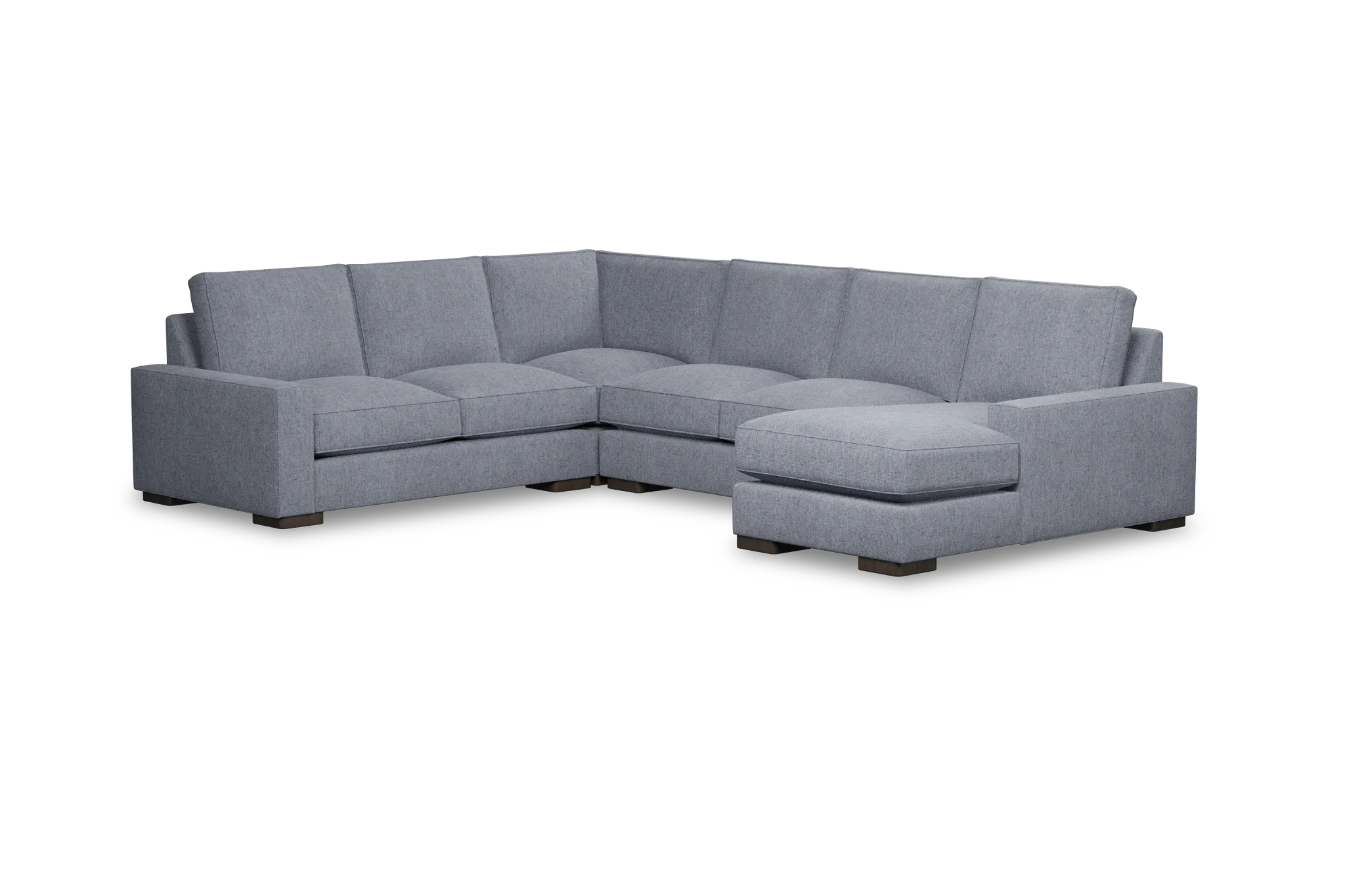 Edgewater Elevation Gray Medium Right Chaise Sectional