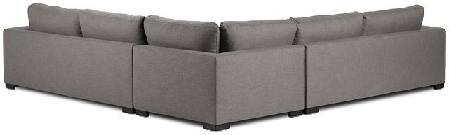 Bohan Dark Gray Fabric Large Two-arm Sectional