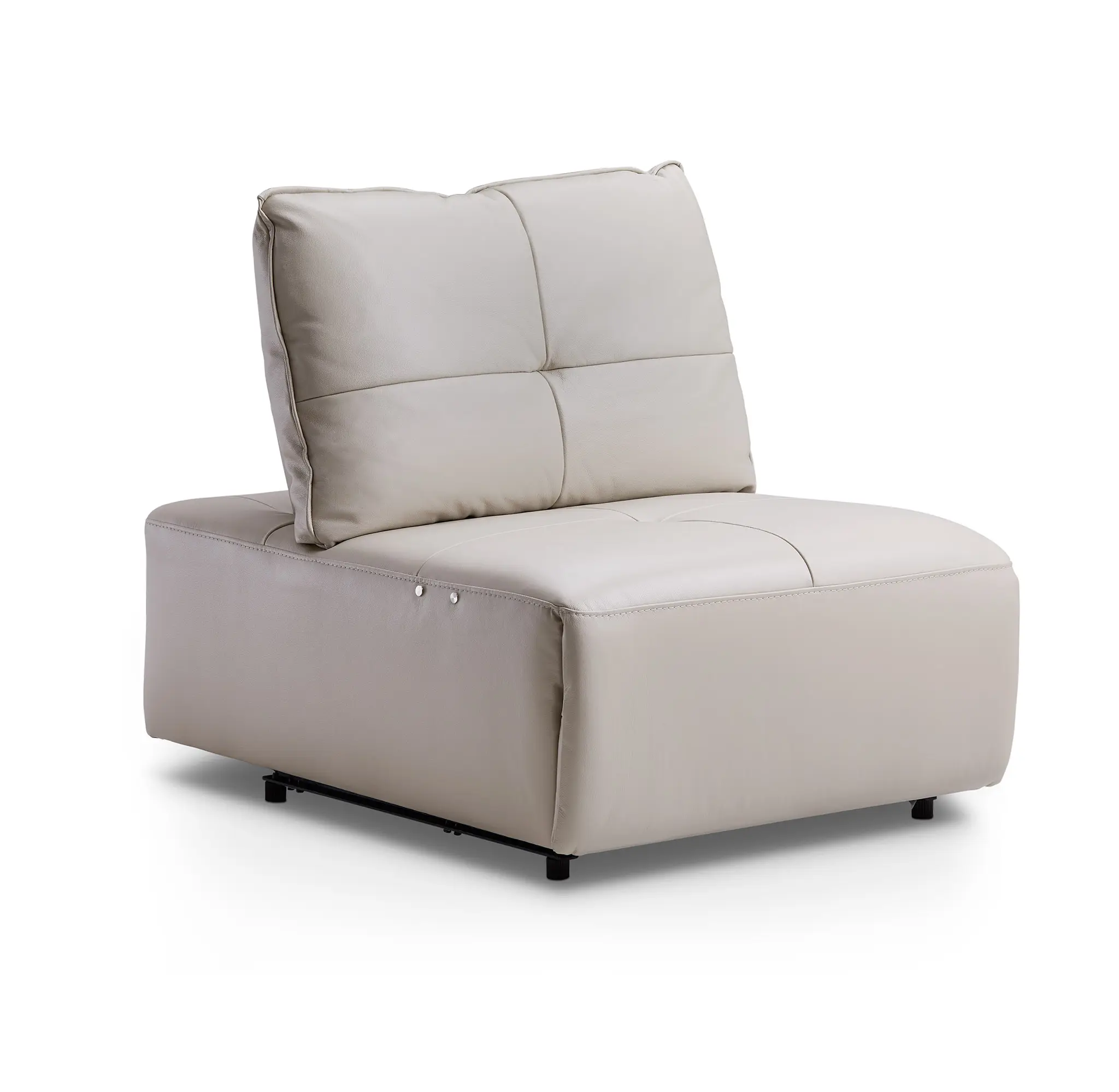 Trice Taupe Lthr/vinyl Armless Power Recliner Trice Taupe Lthr/vinyl Armless Power Recliner