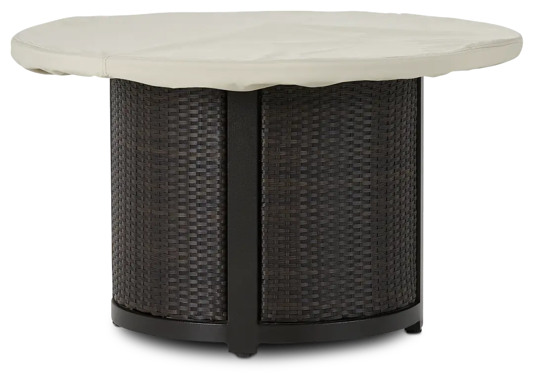 Khaki Round Fire Pit Outdoor Cover Khaki Round Fire Pit Outdoor Cover