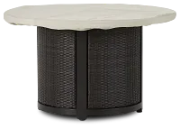 Khaki Round Fire Pit Outdoor Cover