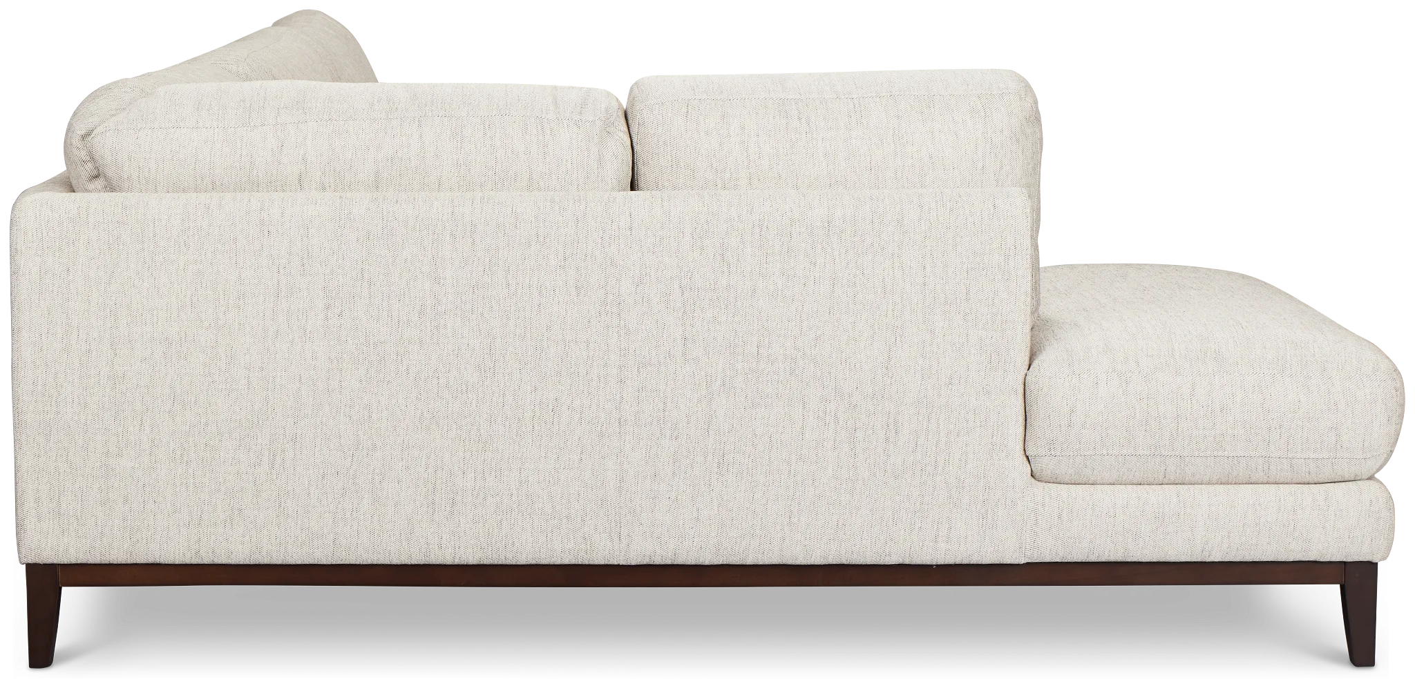 Wesley Gray Fabric Small Left Bumper Sectional