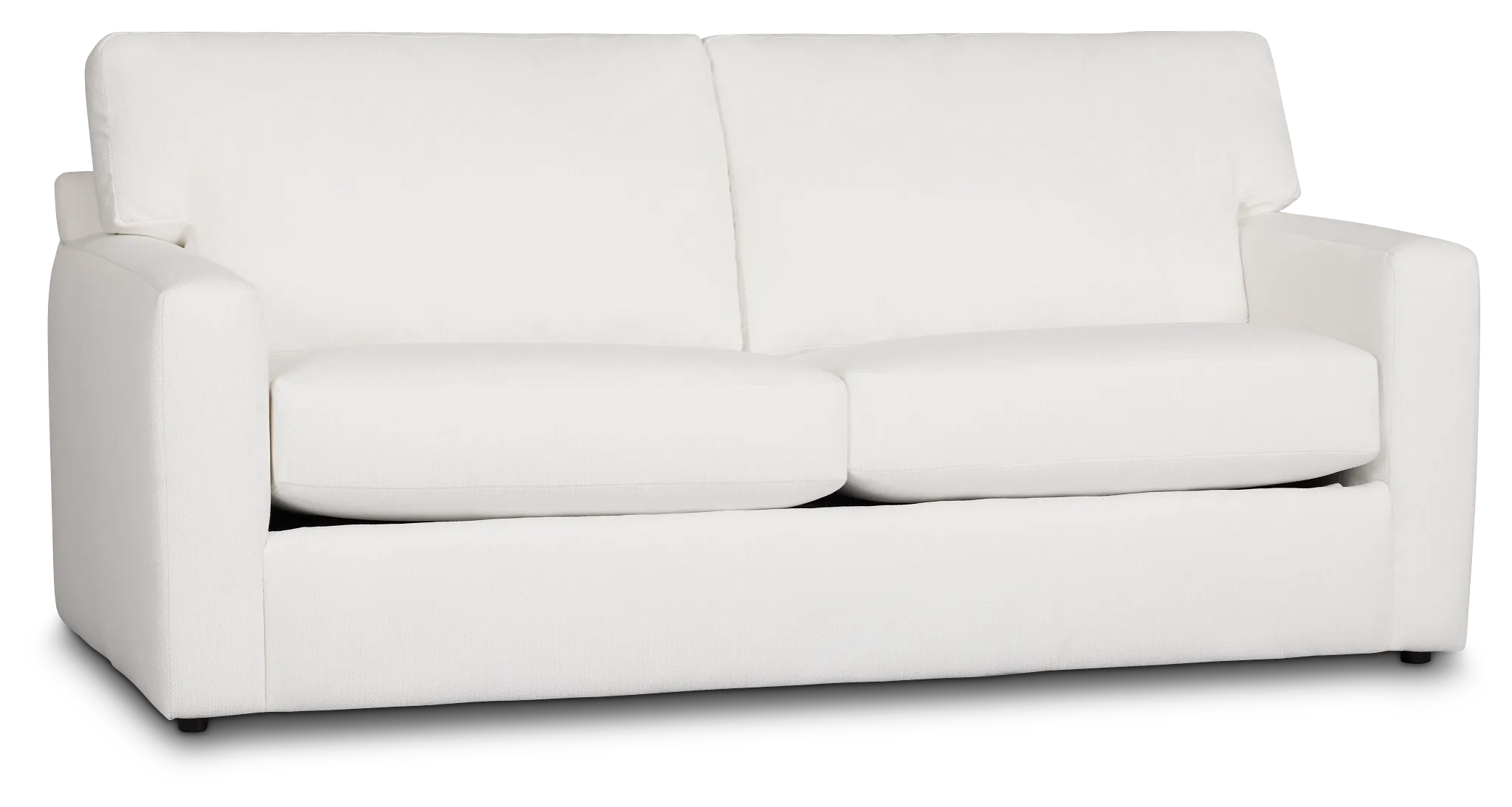 Rhodes White Fabric Cooling Memory Foam Sleeper