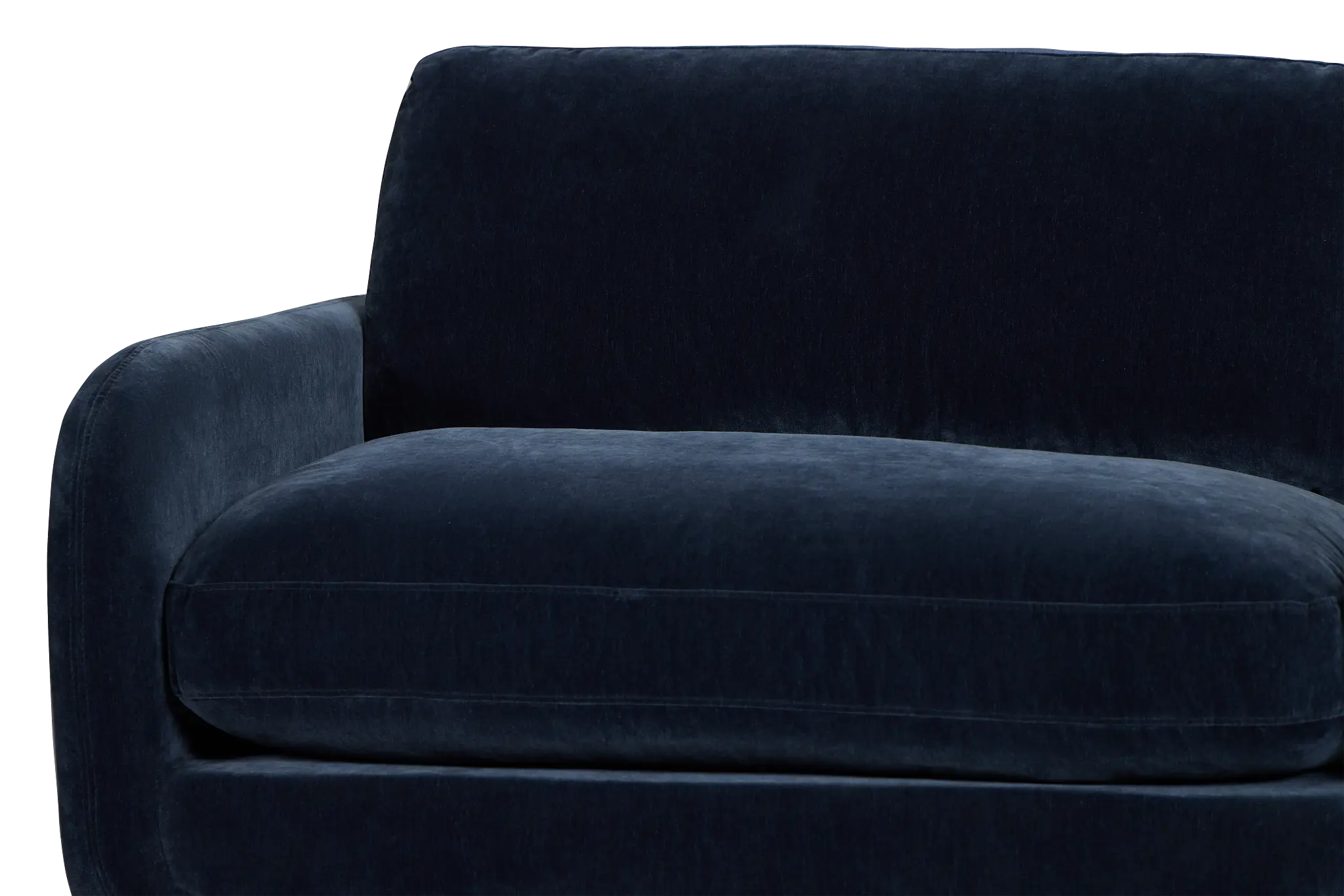 Jules Dark Blue Velvet 5-piece Right Facing Bumper Sectional Jules Dark Blue Velvet 5-piece Right Facing Bumper Sectional