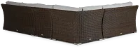 Southport Gray Woven Large Two-arm Sectional
