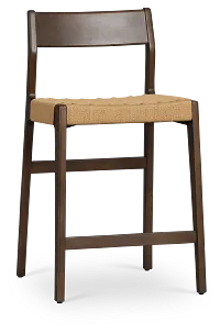 Santorini Dark Tone 24" Woven Barstool