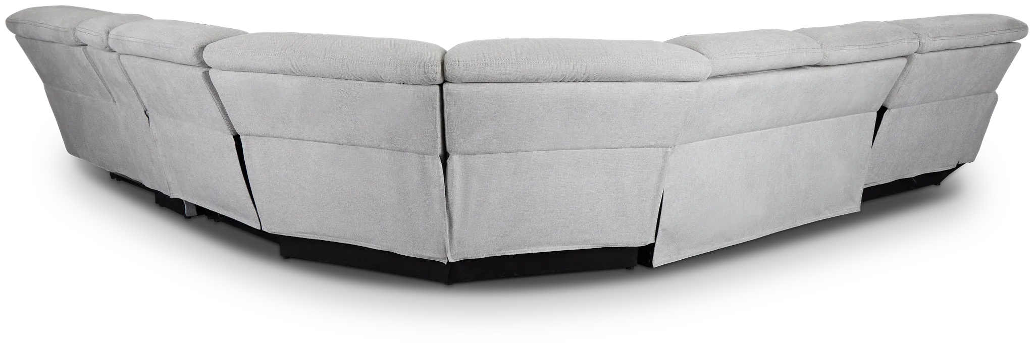 Callum Light Gray Storage Medium Left Triple Power Chaise Sleepr Sectional