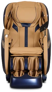 Zen Duo Light Brown Micro Massage Chair