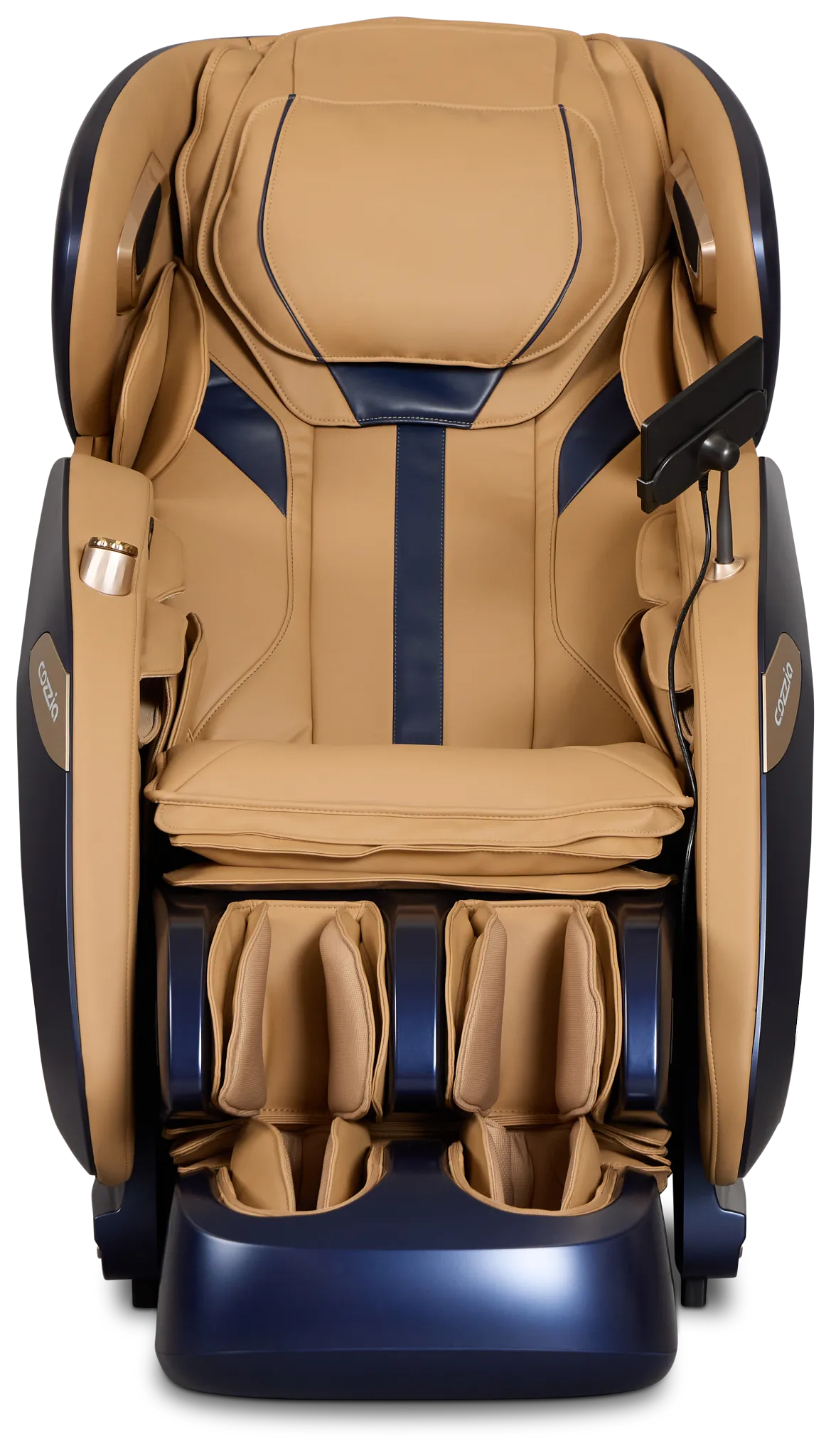 Zen Duo Light Brown Micro Massage Chair