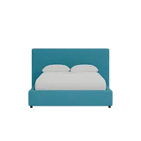 Grayton Elite Teal 44" Upholstered Platform Bed