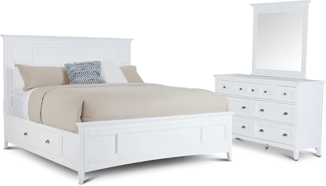 Heron Cove White Panel Storage Bedroom Heron Cove White Panel Storage Bedroom