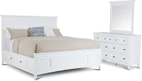 Heron Cove White Panel Storage Bedroom