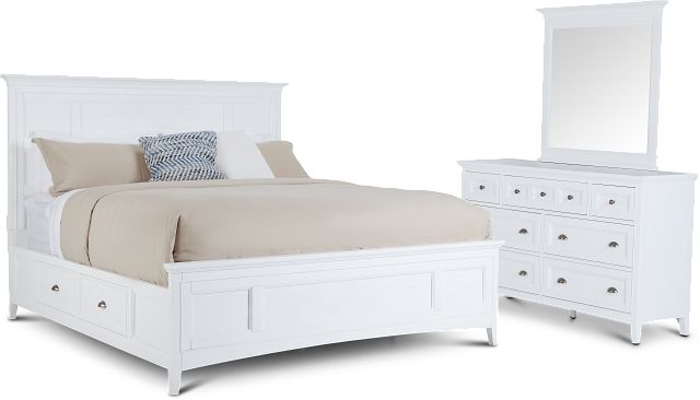 Heron Cove White Panel Storage Bedroom