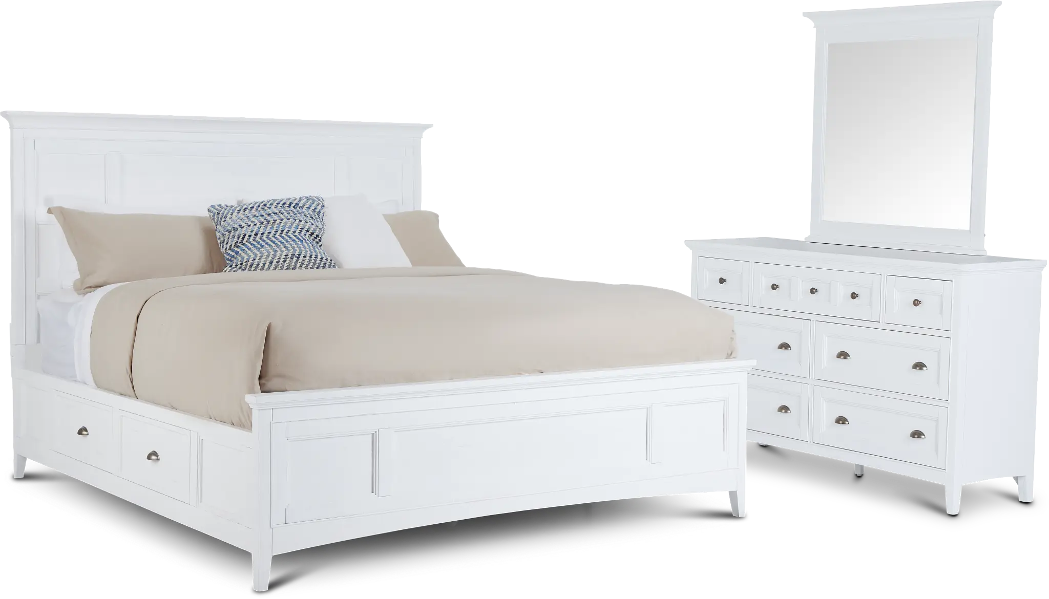 Heron Cove White Panel Storage Bedroom Heron Cove White Panel Storage Bedroom