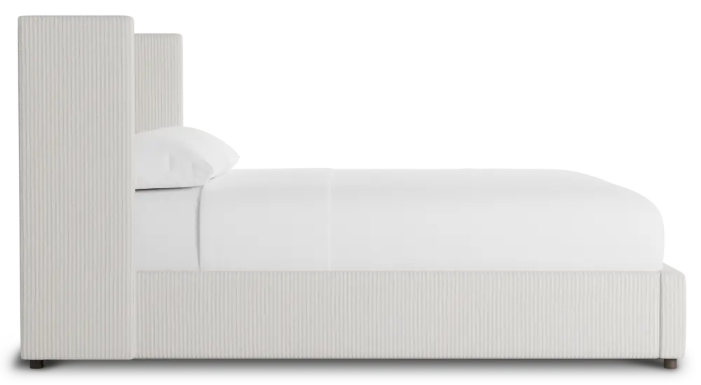 Captiva Lucy Light Beige 48" Upholstered Shelter Bed Captiva Lucy Light Beige 48" Upholstered Shelter Bed