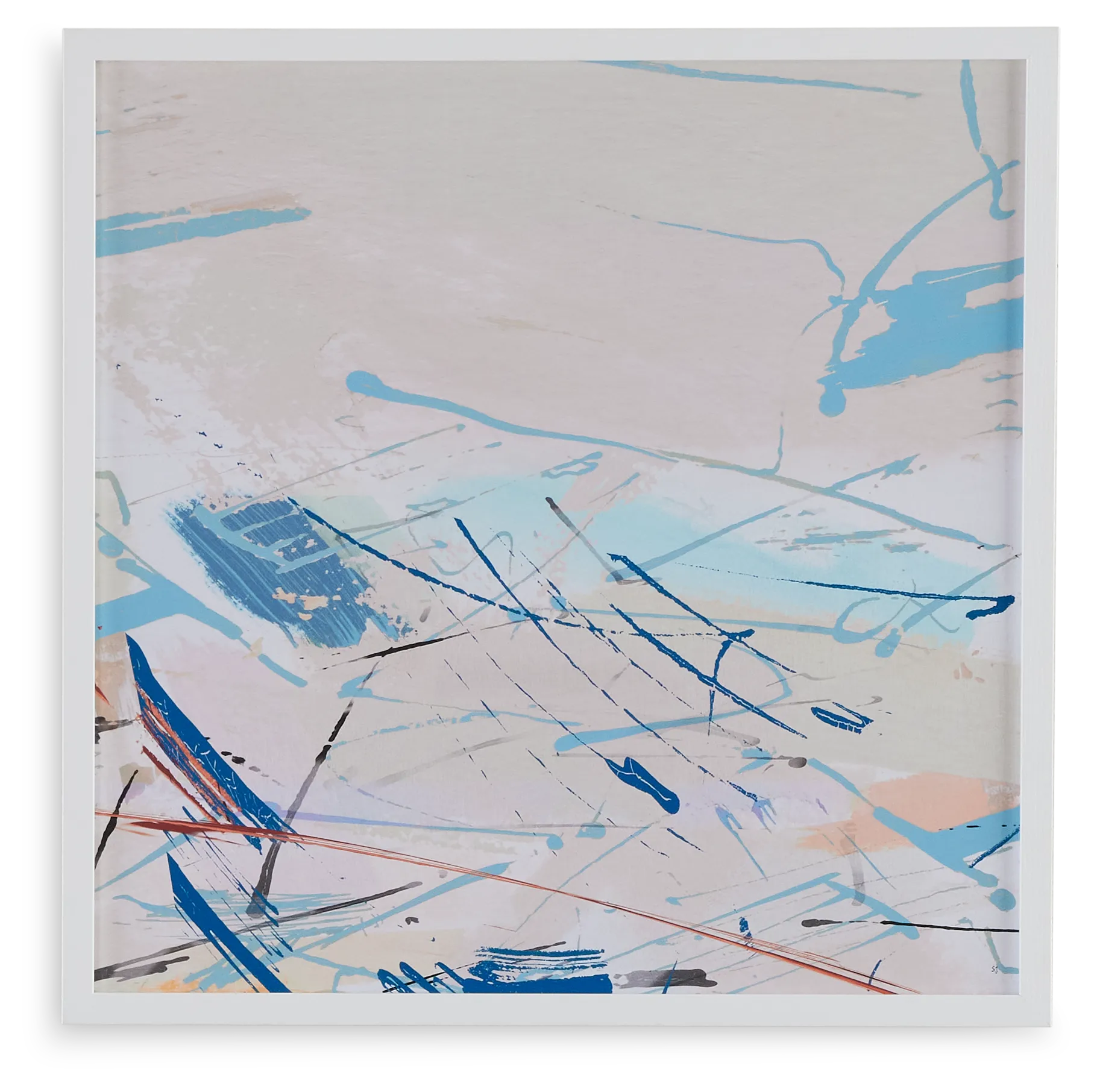 Elly Ivory Framed Wall Art