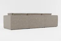 Destin Elite Brown Fabric 5pc Bumper Sectional