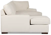 Sinclair Light Beige Fabric Left Chaise Cuddler Sectional