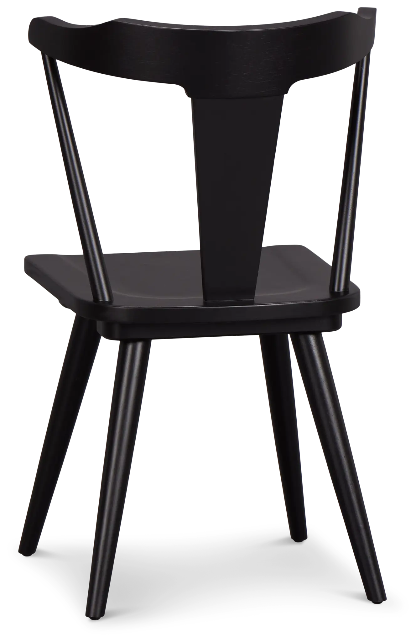 Denton Black Curved Wood Side Chair Denton Black Curved Wood Side Chair
