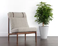 Paulet Gray Fabric Accent Chair