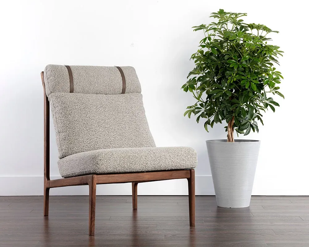 Paulet Gray Fabric Accent Chair